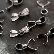 Бейл с подвесом, 304 Stainless Steel, цвет стальной, 9x6.5x2.5 мм