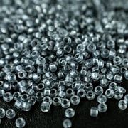 Бисер "Радуга", цвет т.серый прозр., 12/0 (уп 7 г)