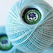 Нить хлопковая "Ирис", цвет 2704 - голубой, 25 г