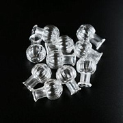 Бутылочка тыква, прозрачная, 24.5x16-17.5 мм