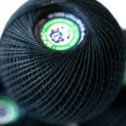 Нить хлопковая "Ирис", цвет 7214 - черный, 25 г