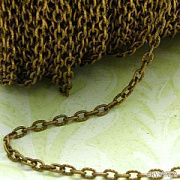 Цепочка "Бран", цвет античная бронза, звено 1х3.6х5.4 мм