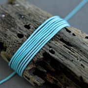 Шнур, полиэстер, цвет аквамариновый светлый, 1 мм  