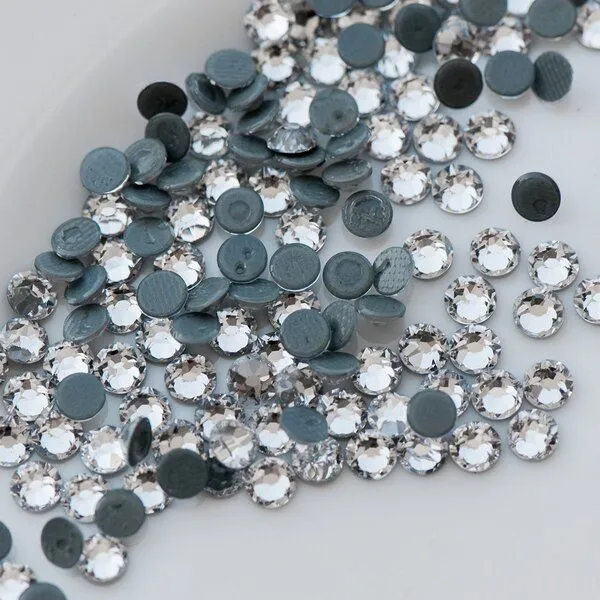 стразы термоклеевые горячей фиксации люкс, cristal, ss16