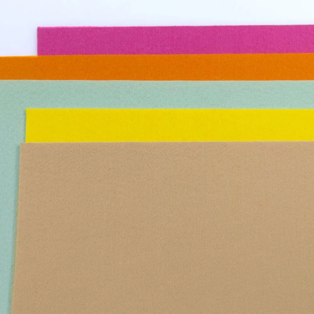 набор фетра 5 листов "нежная осень"