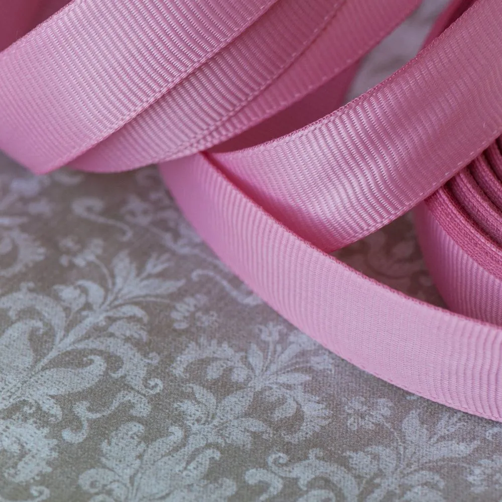 лента репсовая, цвет темный розовый, ширина 20 мм ленты