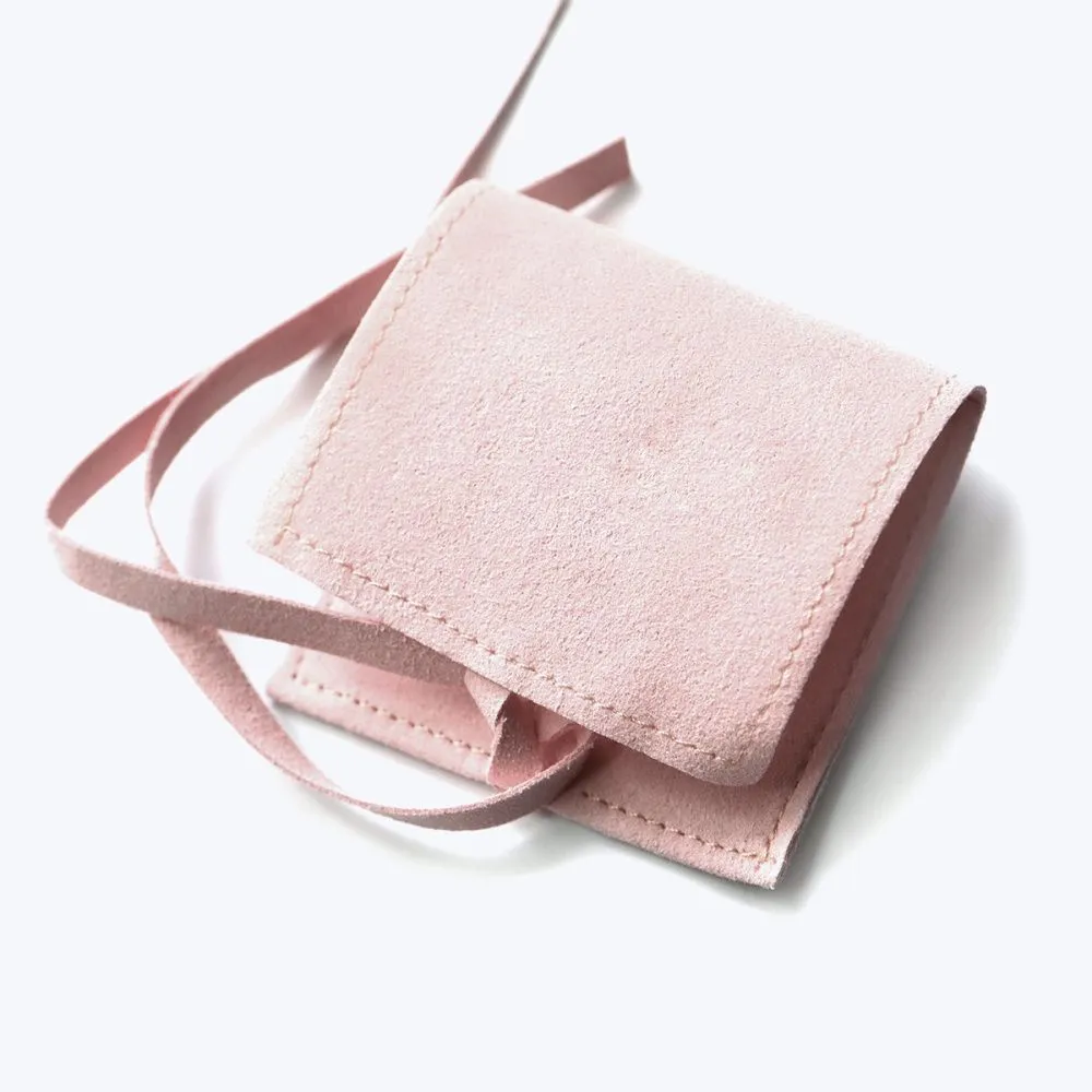 конверт для украшений, микрофибра, цвет розовый, 60х60 мм