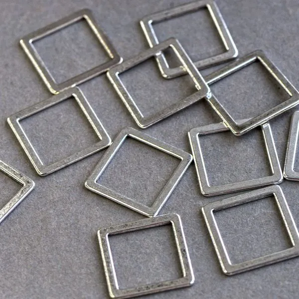 коннектор "квадро", цвет серебро, 24x24 мм