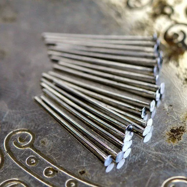 пины-гвоздики, покрытие платиной, 20.5х0,7 мм