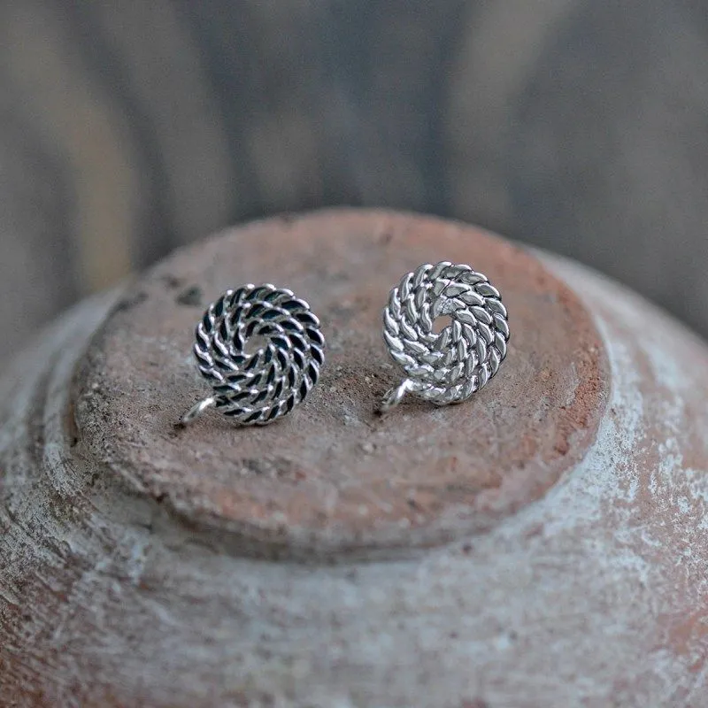 пуссеты "аида", покрытие платиной, 15x12 мм