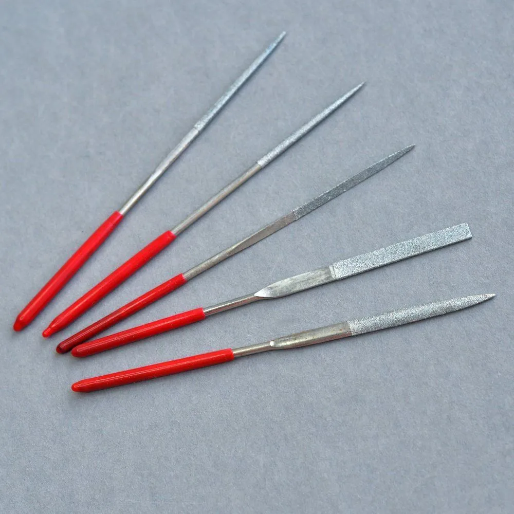 инструмент, надфиль алмазный, набор 5 шт