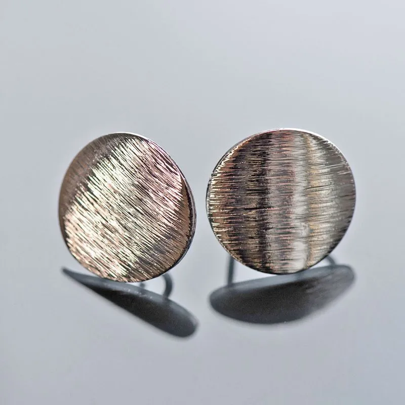 пуссеты "диск-скратч", покрытие платиной, 12 мм