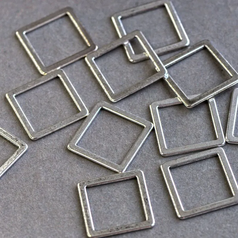 коннектор "квадро", цвет серебро, 24x24 мм