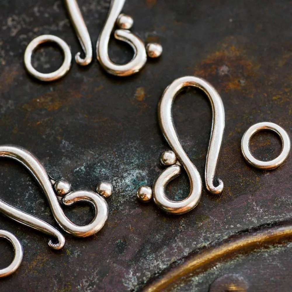 Замочки замок для украшений "нота", цвет античное серебро, 20.5х12 мм