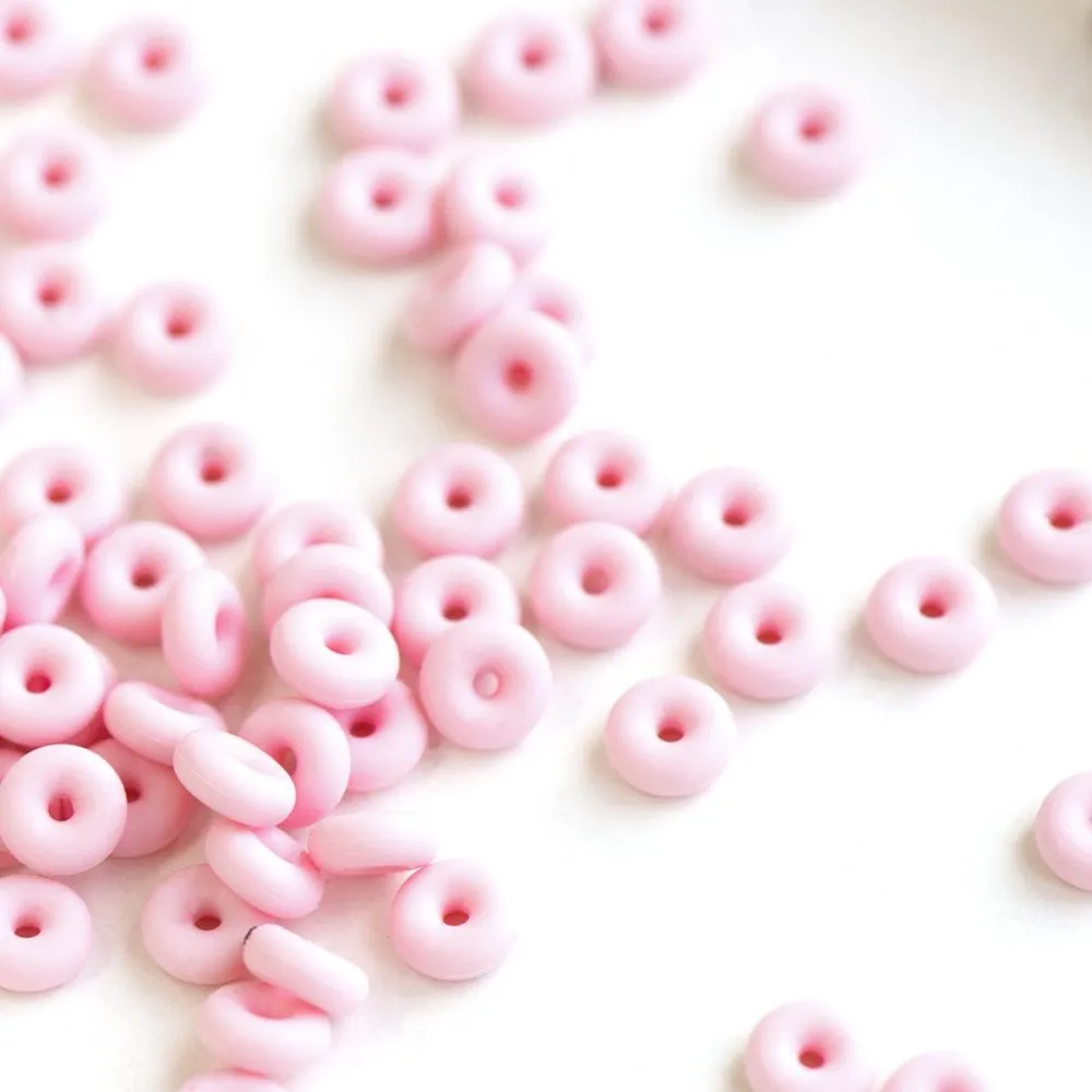 разделитель-колечко "силикон", силикон, цвет розовый, 5х2 мм