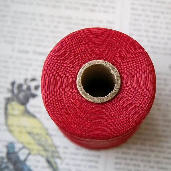 шнур вощеный, цвет красный, 1х0.5 мм
