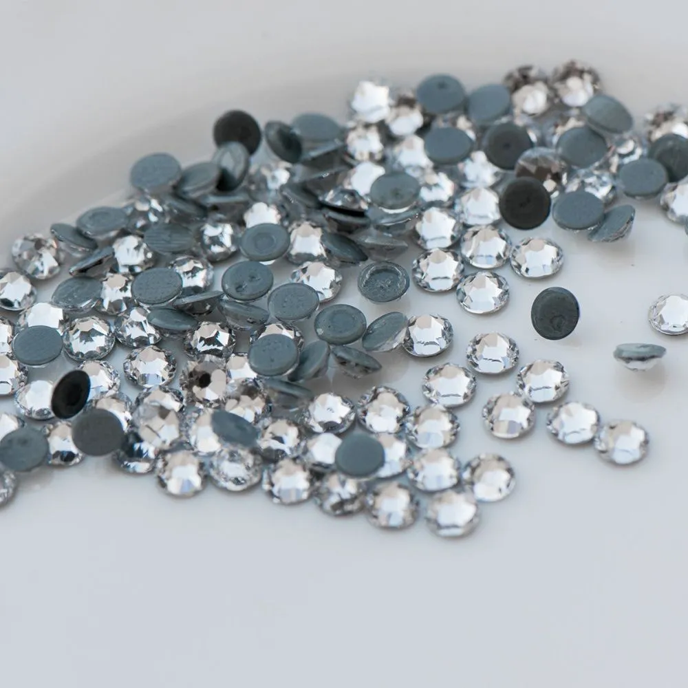 стразы термоклеевые горячей фиксации люкс, cristal, ss16