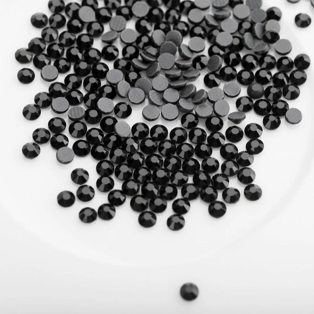 стразы термоклеевые горячей фиксации dmc, черный ав, ss10