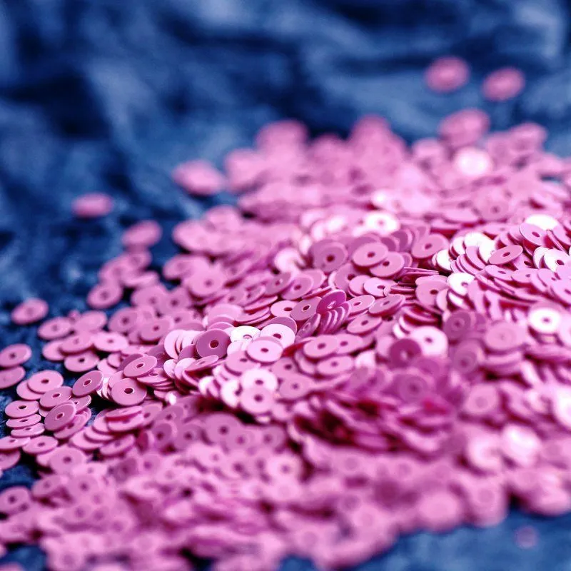 пайетки плоские, лиловый, 4 мм