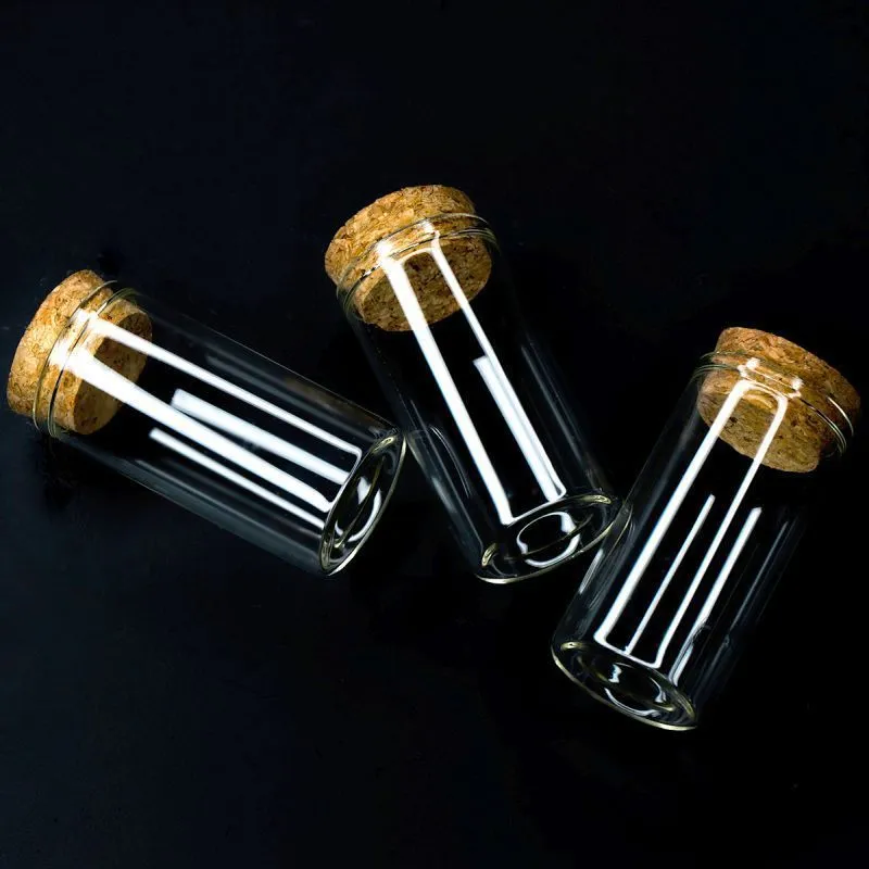 колба с крышкой, прозрачная, 60x30 мм