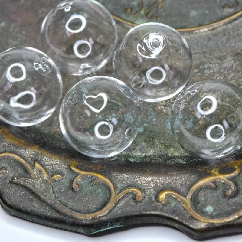 бусина, лэмпворк "шар", прозрачный, 30 мм