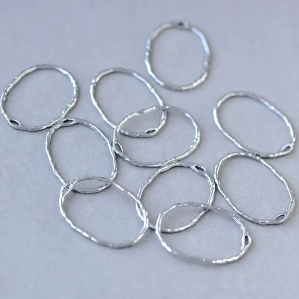 коннектор "безель", цвет платина, 30x21.5x1.5 мм