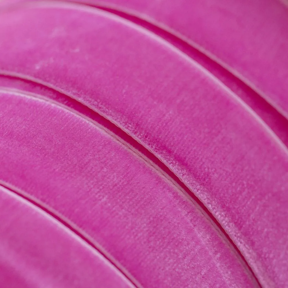 лента, бархат, цвет яркий розовый, ширина 19 мм ленты