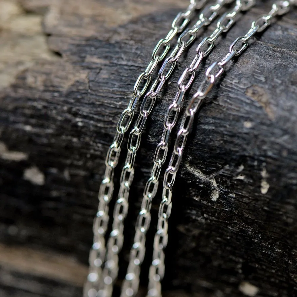 цепочка "лариат", цвет серебро, звено 4x2x0.5 мм