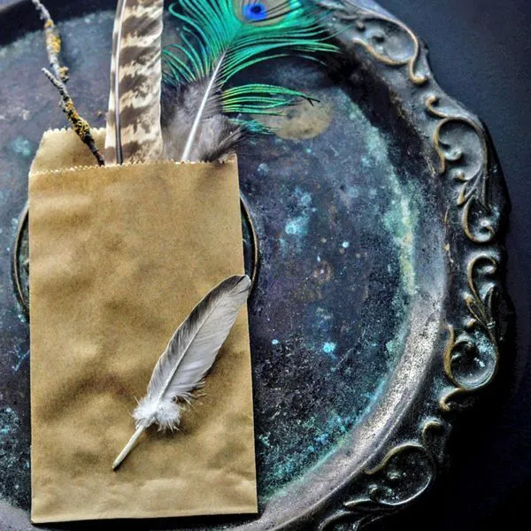 пакет крафт, бумага, цвет бежевый, 15x8.3 см