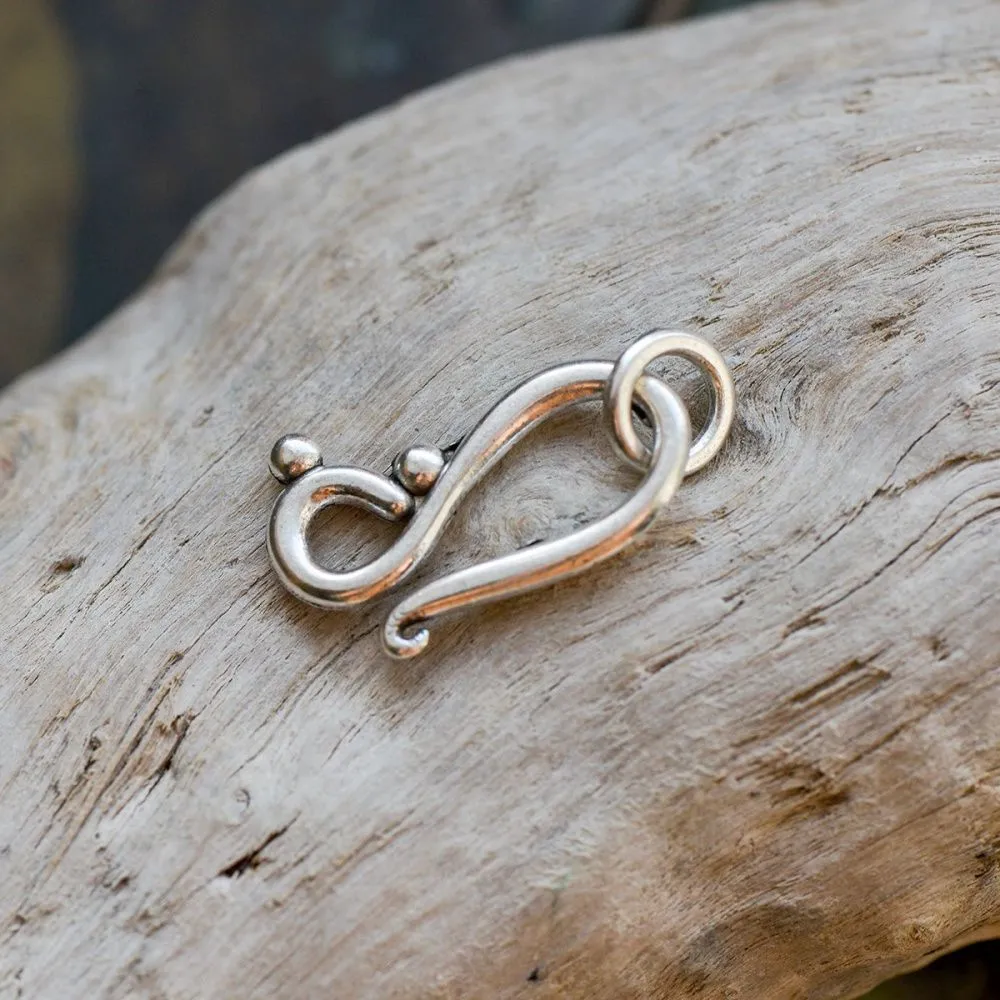 Замочки замок для украшений "нота", цвет античное серебро, 20.5х12 мм