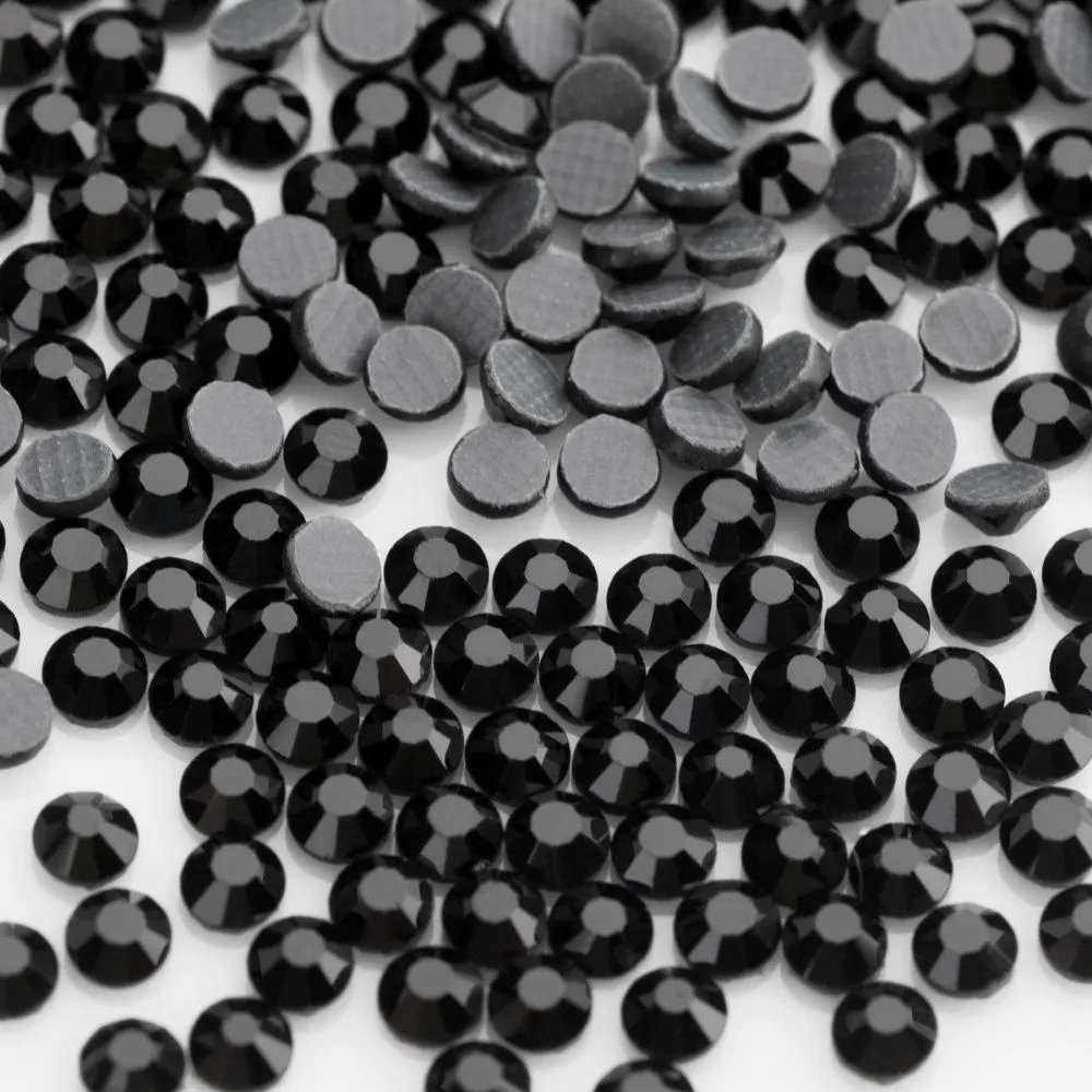 стразы термоклеевые горячей фиксации dmc, черный ав, ss10