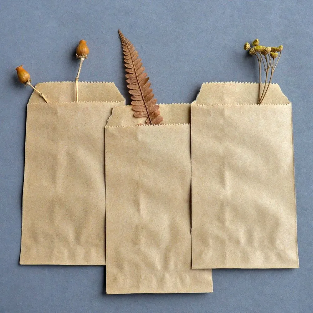 пакет крафт, бумага, цвет бежевый, 15x8.3 см