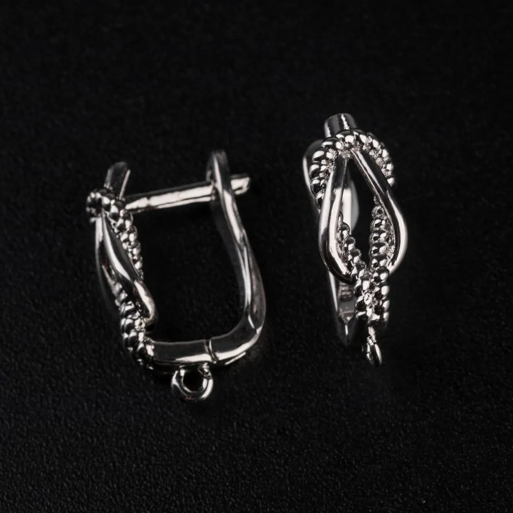 швензы "нодо", покрытие платина, 18.5x12x6.5 мм 