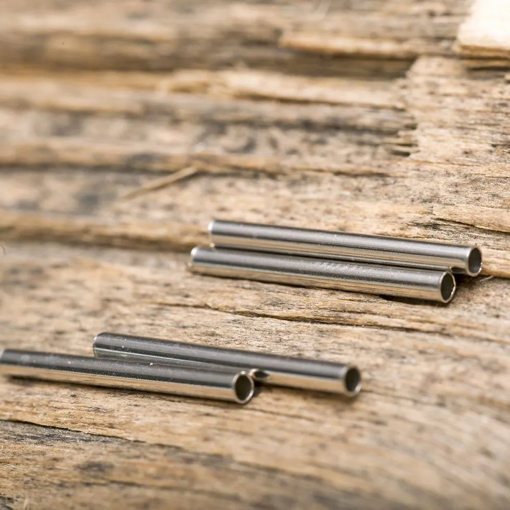 разделитель "трубочка", цвет платина, 20x2 мм