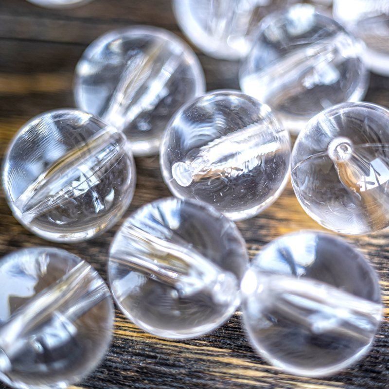 бусина, акрил 20, цвет прозрачный, 20 мм