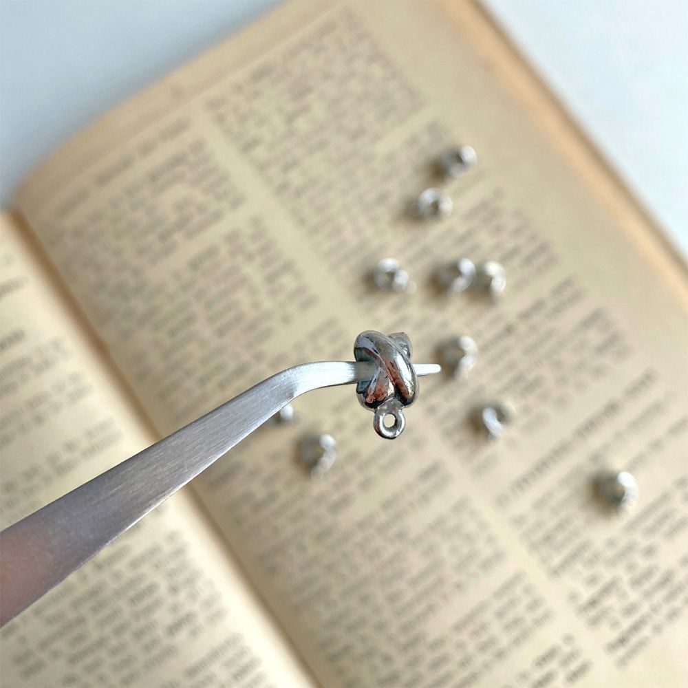 бейл "икс", цвет платина, 11.5x6x8.5 мм