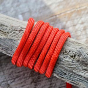 Шнур, полиэстер, паракорд, цвет алый, 4-5 мм  