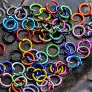 Колечко соединительное 10.5, окрашено, цветовой микс, 10.5 мм (уп ок.40 шт)
