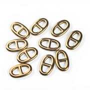 Коннектор "Пряжка", позолота, 17x10x2.5 мм