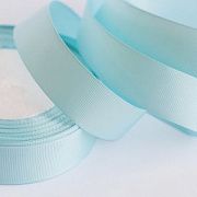 Лента репсовая, цвет светлый голубой, ширина 25 мм