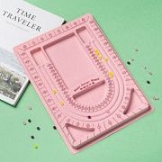 Оборудование, дисплей для сборки бижутерии, пластик, цвет розовый, 32.5x23.5x2 см