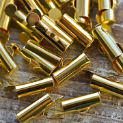 Застежка для бисерного полотна, цвет золото, 13.5x4.5 мм
