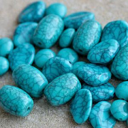 Микс акриловый разной формы "Бирюза", цветовой микс (уп 20 г)