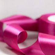Лента, атлас, цвет розовая фуксия, ширина 50 мм