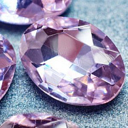 Кабошон стекло Кристалл, овальный, цвет Tanzanite, 18х13 мм