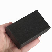 Коробка крафт для украшений, черный, с подложкой, 5.3x8.5x2.5 мм