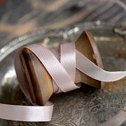 Лента, атлас, цвет бежево-розовый, ширина 10 мм