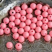 Бусина, акрил 8, цвет розовый, 8 мм