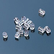 Фиксаторы для сережек силиконовые, трубочка, 3x3 мм (уп 70+/-7 пар)