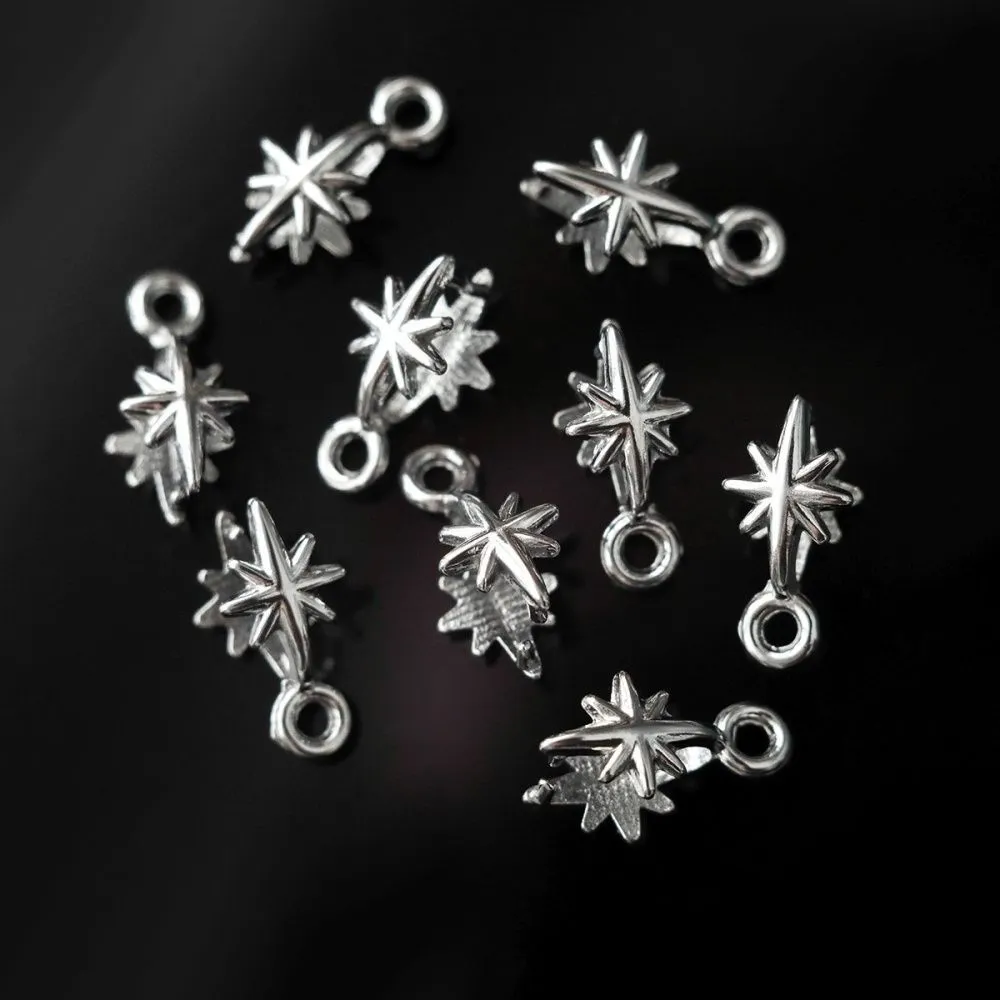 бейл "звезда", 304 stainless steel, цвет стальной, 13x6 мм